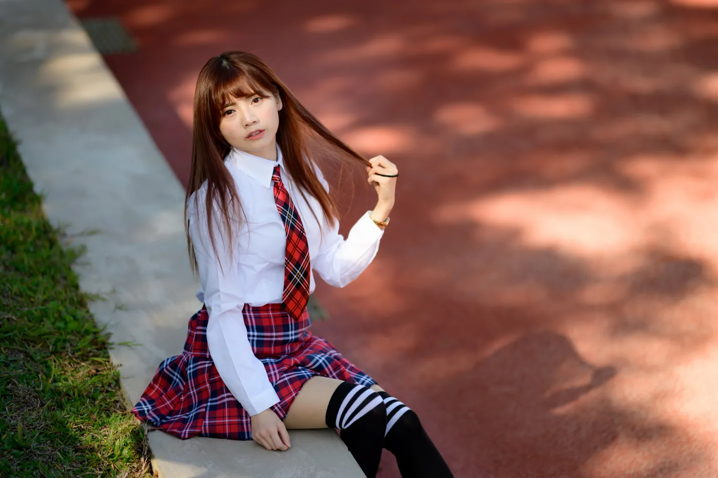 [Mzsock] NO.233 Student uniform high heels street photography#[105P]-89